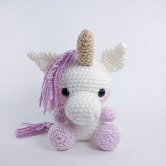 : Crochet unicorn pattern - amigurumi unicorn pattern - stuffed toy ...