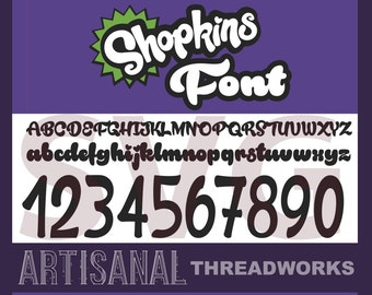 Shopkins SVG Font Cutting Files and Clip Art - Custom Names Available upon request - svg