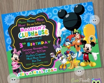 Minnie Mouse Invitation, Mickey Mouse Clubhouse Invitation, Minnie Mouse Birthday, Minnie Mouse, Clubhouse, Minnie Party