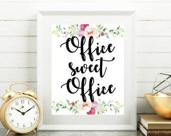 Office Printables Sweet Cubicle Decor Floral Wall Shabby Chic 8x10 Print Office Printables Sweet Cubicle Decor Floral Wall Shabby Chic 8x10 Print