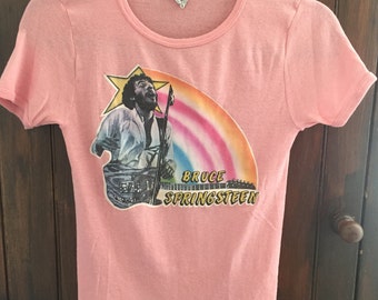Very Rare 1970's Bruce Springsteen Silkscreen Tee
