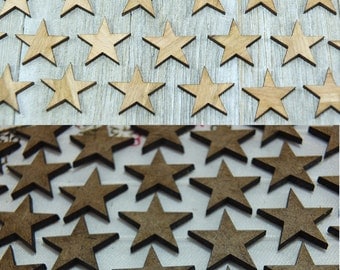 50 pieces/lot laser-cut stars- crafting supplies