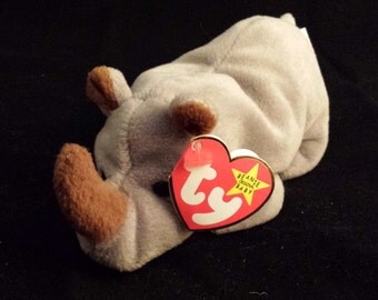 TY Beanie Baby - Rhino, Spike - August 13, 1996
