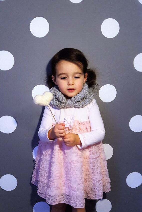 Knit Scarf Childrens Scarf Toddler Scarf Baby Infinity