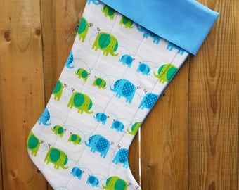Baby Infant Quilted Christmas Stocking