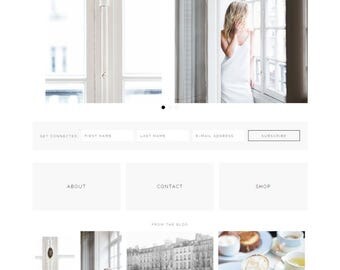 Plume - Feminine WordPress Theme - Genesis Child Theme - SEO - Responsive - Static Front Page - Slider - Ecommerce - Portfolio - Blog