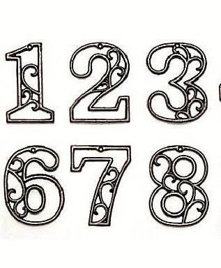 house numbers rustic house numbers metal by southtexashomedecor