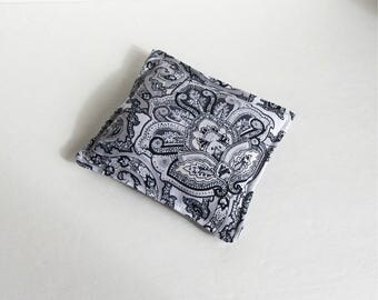 Lavender Herbal Pillow, Gray Aromatherapy Desk Pillow, Herbal Desk Pillow, Scented Desk Pillow, Stocking Stuffer, Lavender Pillow