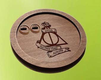 harry potter wedding / ring bearer pillow / ring dish / wedding ring plates / harry potter ring holder / ring bearer pillow alternative