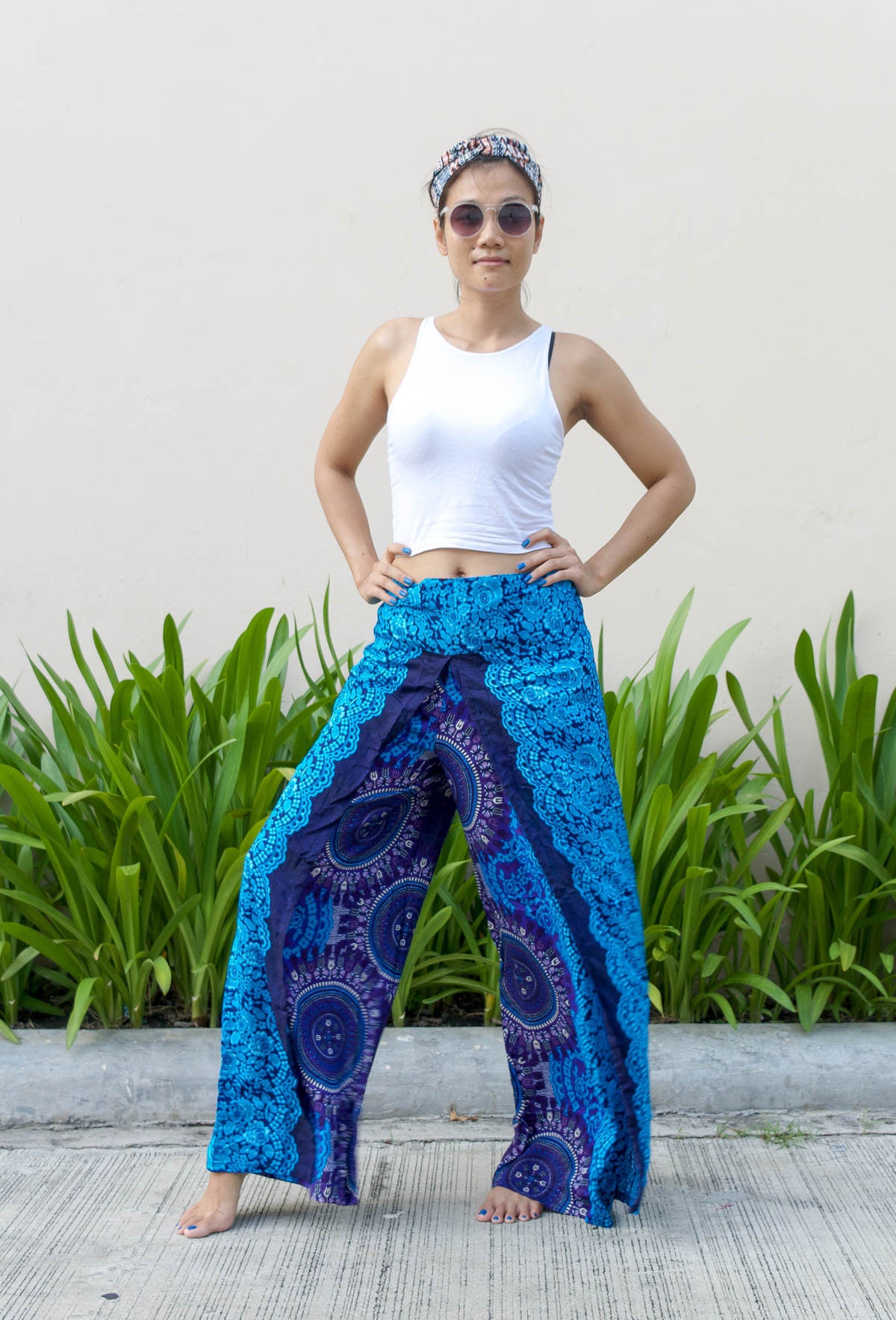 open leg pants