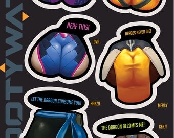 Overwatch Booty Watch Stickers!- Season 1