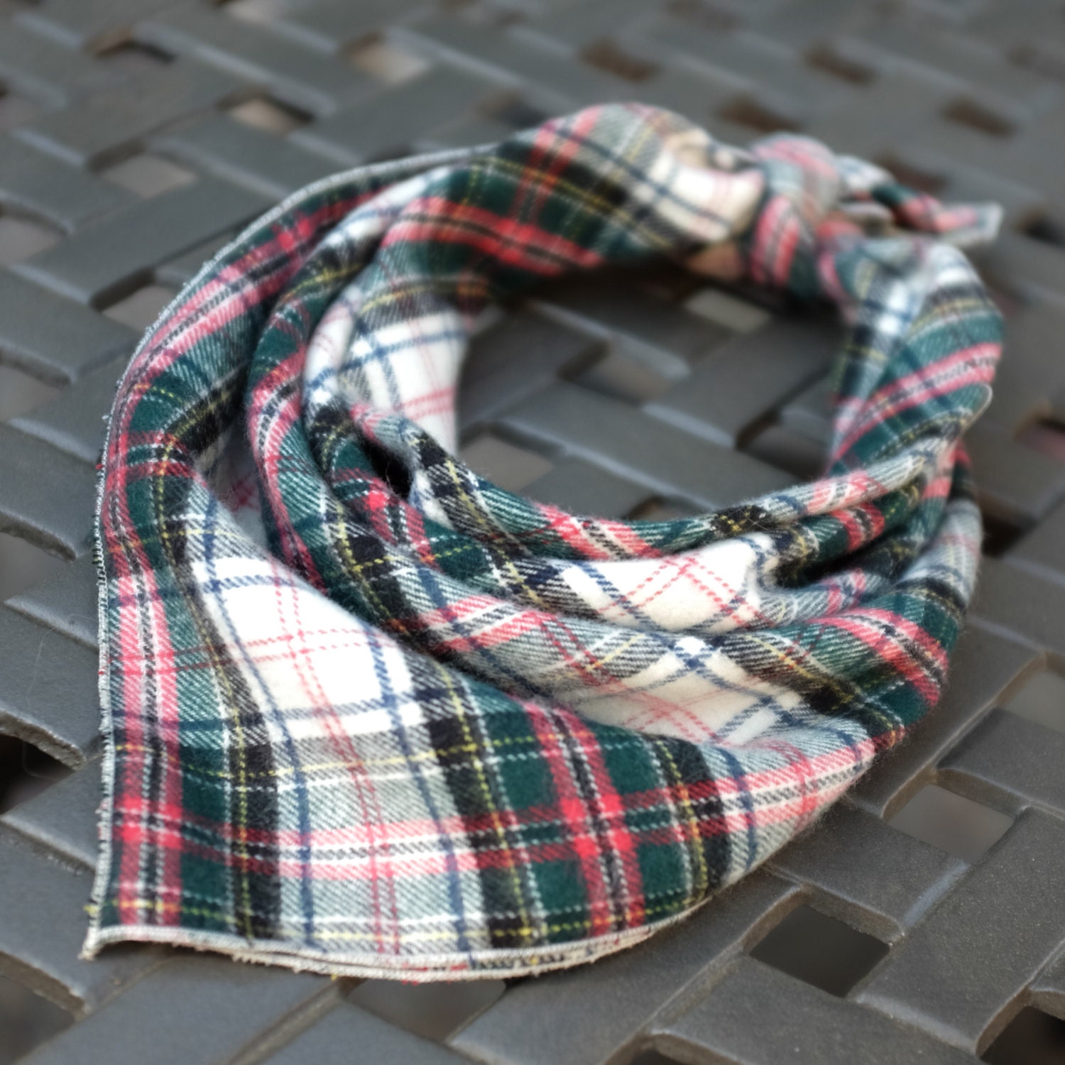 Plaid Dog Bandana Beckett // Dog bandana // Pet Bandana