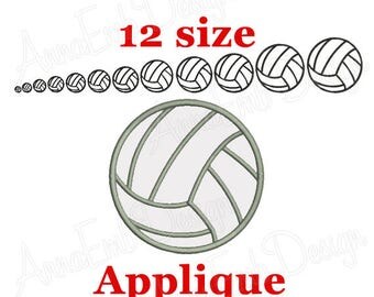 Volleyball Applique Design. Volleyball applique embroidery design. Machine Embroidery designs. Sport Applique Design. Mini Volleyball.