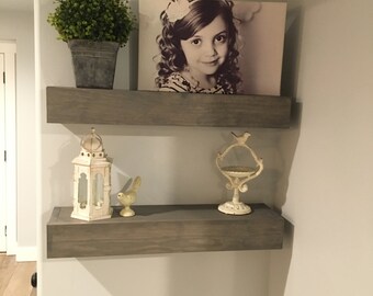 3.5" Thick Floating Shelves and Mounting Hardware