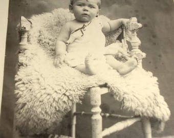 One old photo of baby