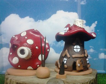 In ceramic cones and sticks incense burners