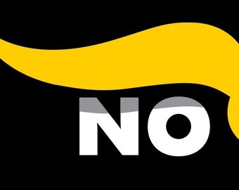 No Trump bumper sticker