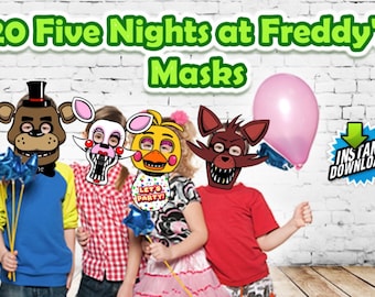 Five Nights at Freddy's Masks for Birthday's or any Party!
