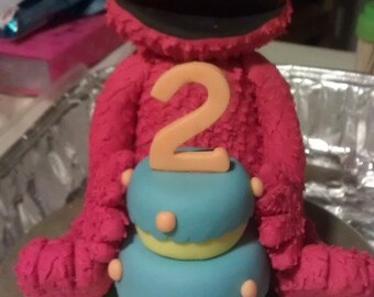 Fondant Elmo Cake Topper