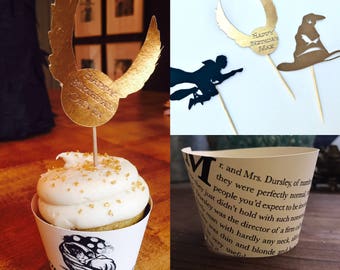 Harry Potter Cupcake Toppers and Wrappers