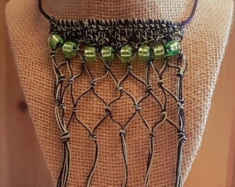 Handknitted Bohemium Inspired Necklace