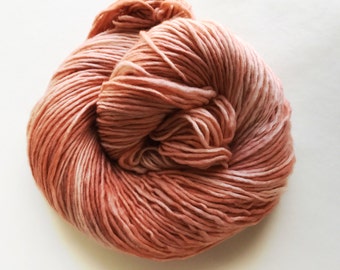 buff / hand dyed yarn / fingering sock dk bulky yarn / super wash merino wool yarn / single or ply / choose your base / pale neutral yarn