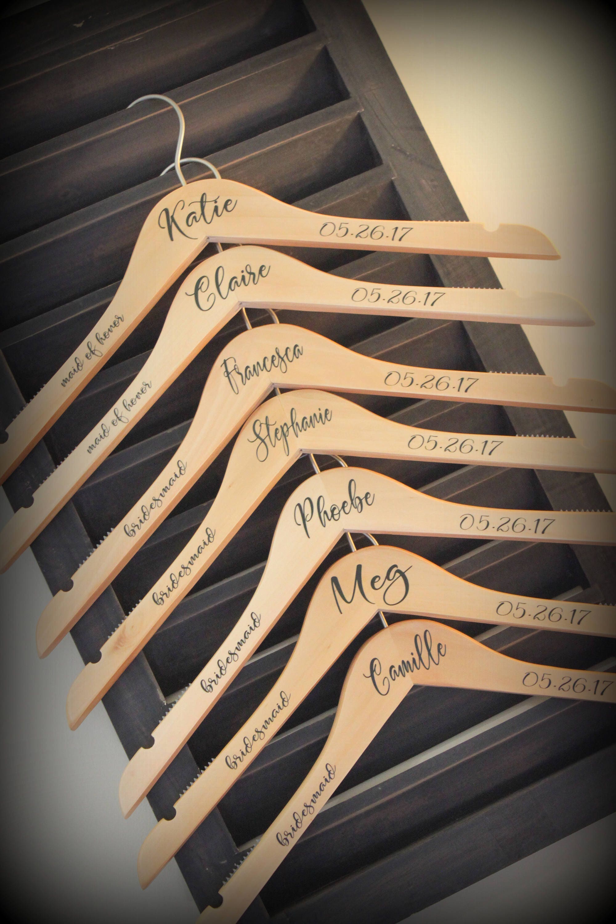 3 Personalized Hangers Set of 3 Great gift for