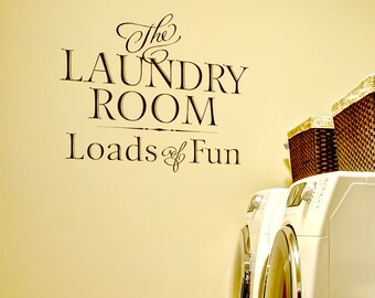 Laundry Room Decal - Laundry Room Decor - Laundry Room Quote - Laundry Room Wall Art Room Humorous Decor - Laundry Sign