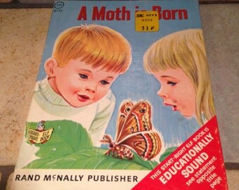 1967 A Moth Is Born Children's Junior Elf Book by Rand McNally