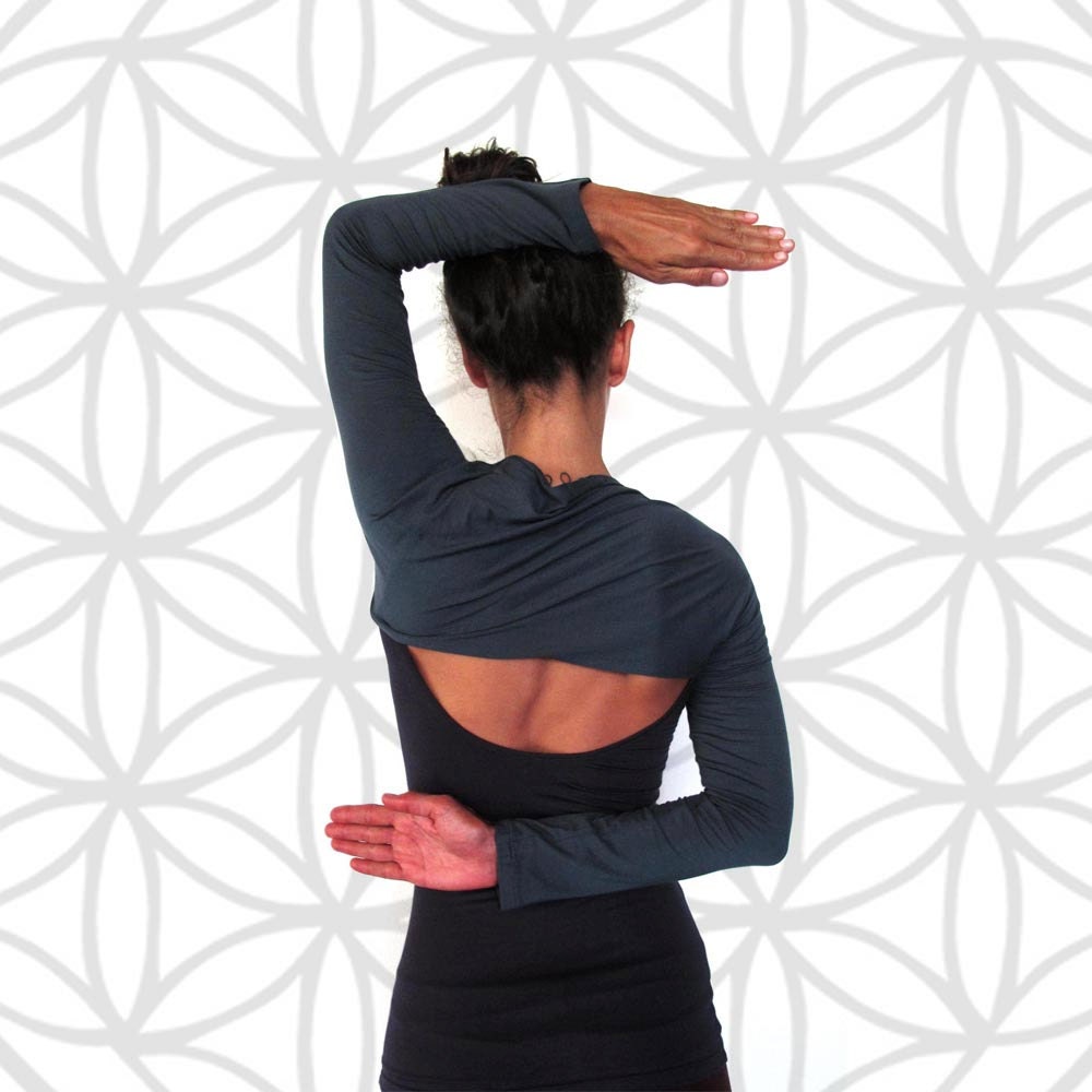 Tube sleeve bolero scarf arm warmer yoga by Kayayogawear