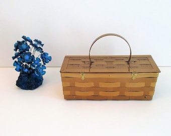 Vintage 1950's Dorset Rex Fifth Avenue Handbag, Fancy Gold Metal Evening Bag