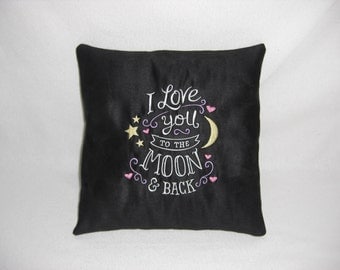 Black suede pillow Etsy