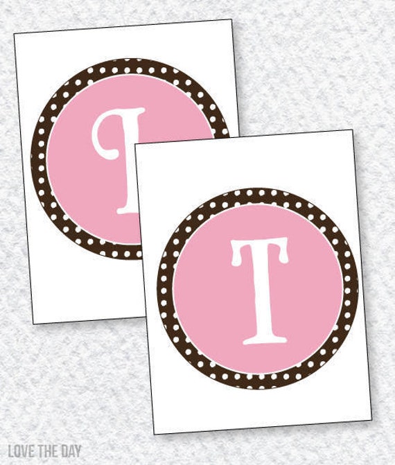So Girly Baby Shower PRINTABLE 'It's A Girl' Banner from Love The Day Il_570xn