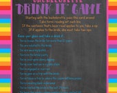 Printable bachelorette game/ bachelorette drinking game / bachelorette ...