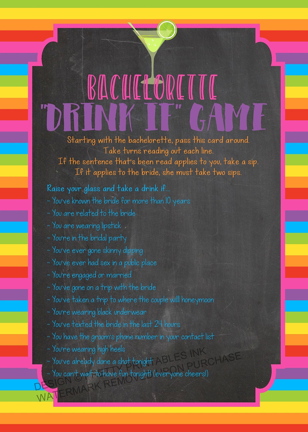 printable bachelorette game bachelorette drinking game