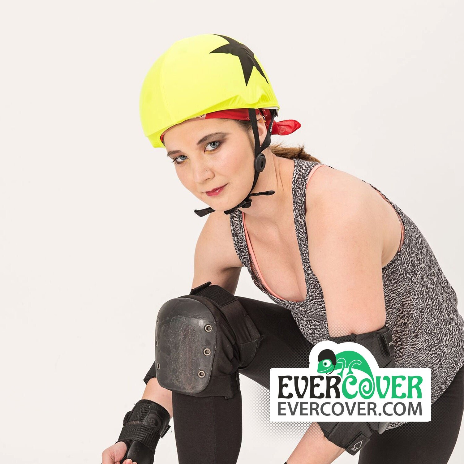Roller Derby Jammer helmet cover Evercover helmet cover with