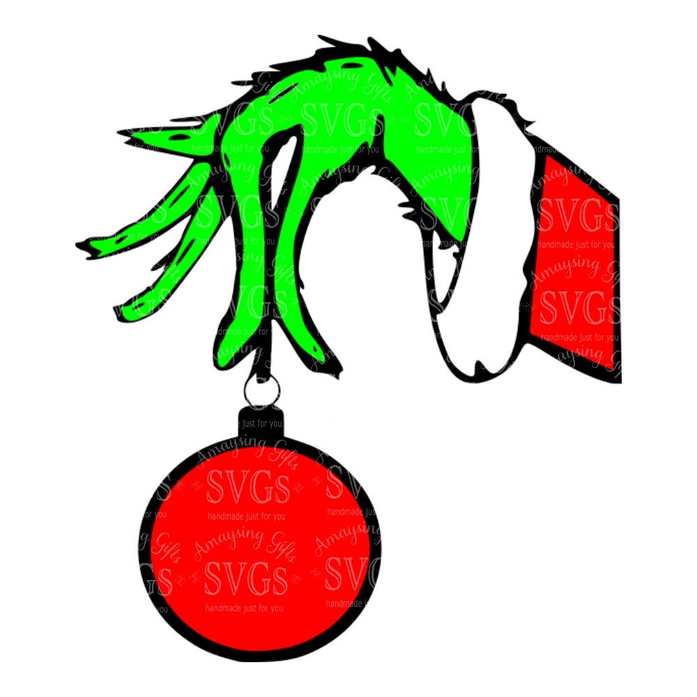 SVG Grinch Hand DXF EPS Christmas Grinch by AmaysingSVGs