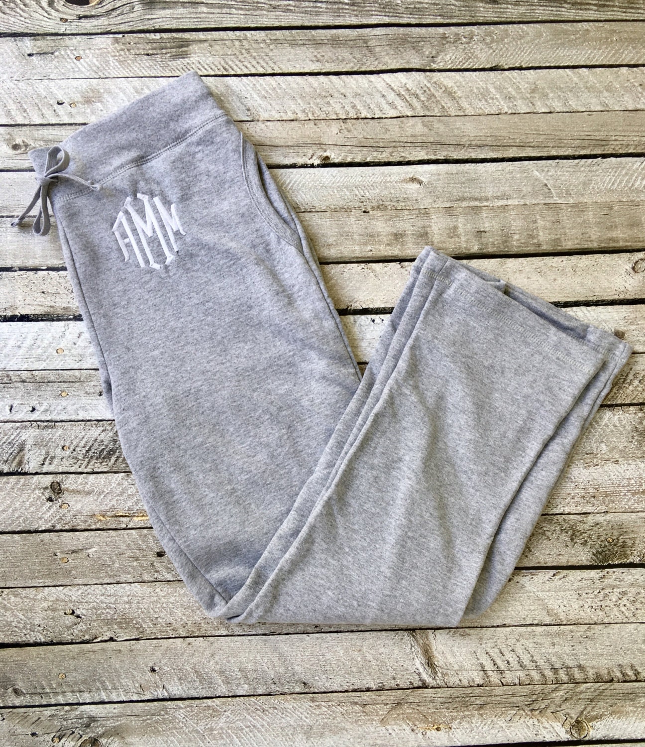 monogrammed sweatpants