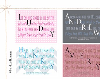 Nursery Decor Baby Shower Gift Name Gifts Personalized Baby Gifts Nursery Printables Baby Room Decor Newborn Gift Custom Name Poem