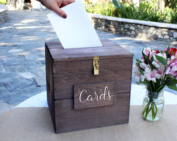 Rustic Wedding Card Holder 10