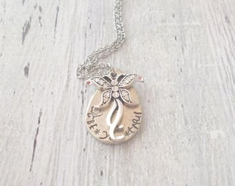Personalized Butterfly Necklace, Be You tiful, Inspirational Personalized Necklace
