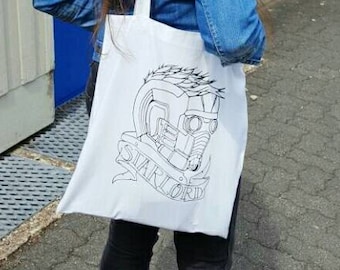 Tote bag with design Star-Lord | Screen Print