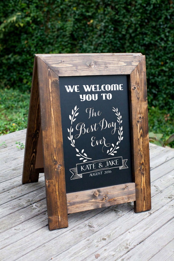 Double Sided Chalkboard Easel Chalkboard Easel Wedding