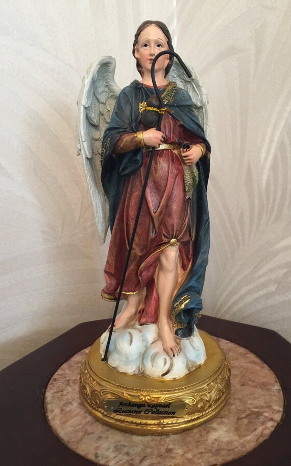 Items similar to Archangel Raphael Size 12" Inch, Statue ...
