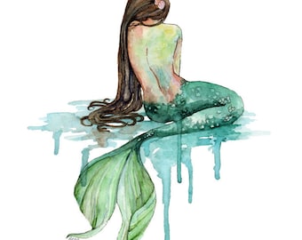 Mermaid Wall Art mermaid wall art | etsy Mermaid Wall Art mermaid wall art | etsy