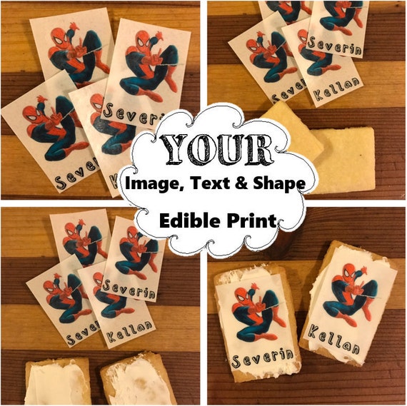Custom cookie toppers,edible, custom logo,cupcake, personalized wafer