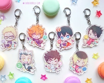 NEW Haikyuu!! Hinata, Kageyama, Oikawa, Kuroo, Kenma, Tsukki, Bokuto - CHARMS