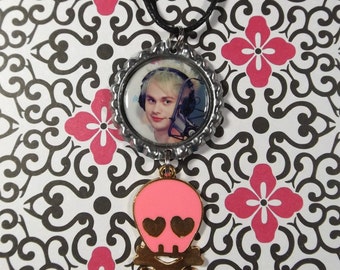 Michael Clifford Necklace w/ Skull Charm (Includes A Black Cord Necklace) 5SOS
