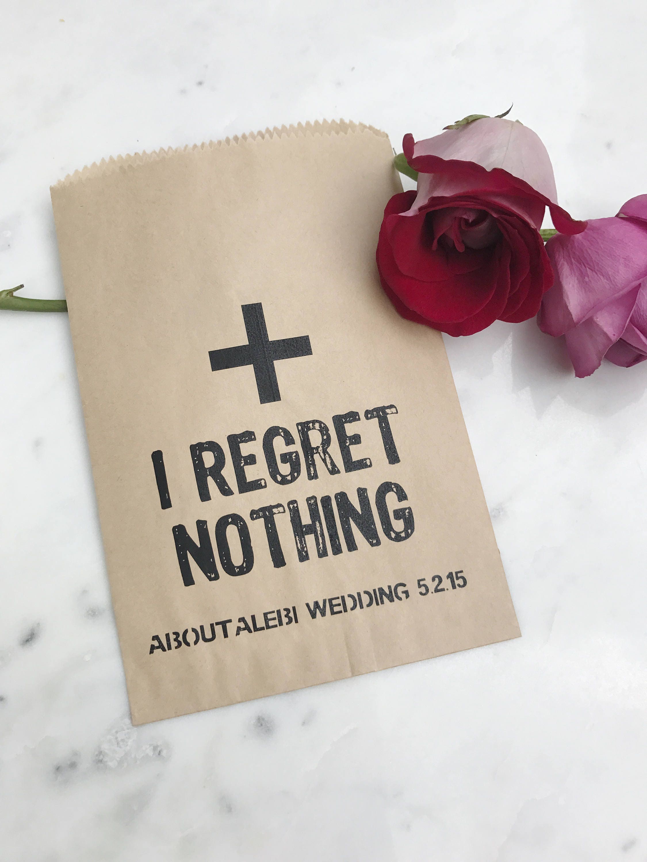 Wedding Survival First Aid Kit Bags Personalized paper favor