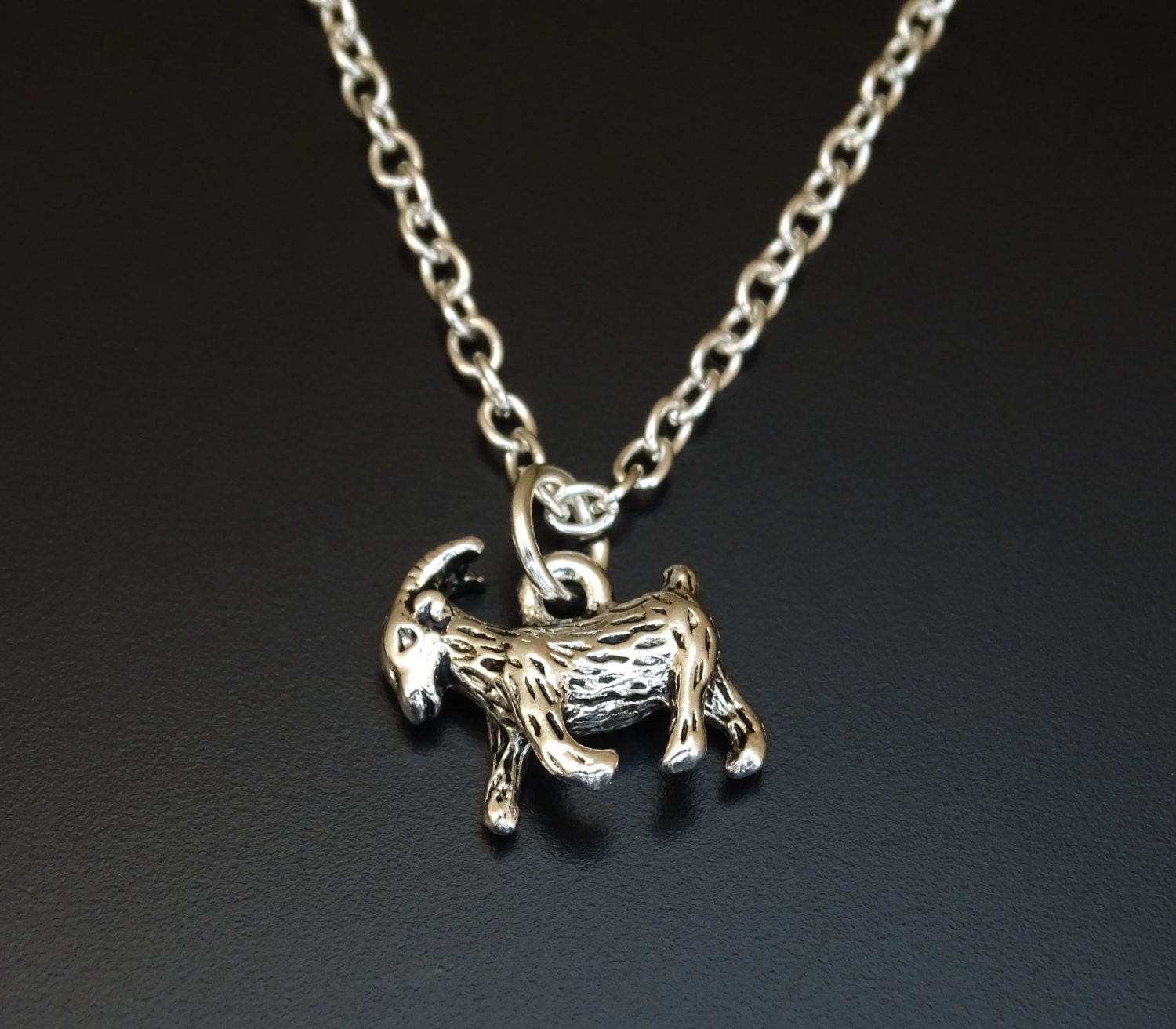 Goat Necklace Goat Charm Goat Pendant Goat Jewelry 3D Goat